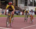 (Click for larger image) Bradley Ryan  takes out the Junior Under 13 Wheelrace.