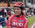 (Click for larger image) Emma Heynes  after her win in the Women's Wheelrace.