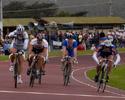 (Click for larger image) Ben Kersten  takes out the final of the Keirin.