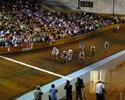 (Click for larger image) Joel Leonard (R)  edges out Ben Kersten to win the Invitational Keirin.