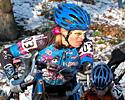 (Click for larger image) Velo Bella rider Barbara Howe readies to remount after one of the steep run ups