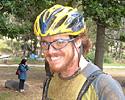 (Click for larger image) MTB race newbie Greg McNevin looked pretty chipper after finishing his first ever race. Greg works for Cyclingnews' sister publication <i>Image and Data Manager</i> and seems keen to do it again!