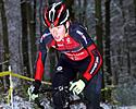 (Click for larger image) Amy Wallace attacking the climb and trying to close up the gap between her and Maureen Bruno Roy