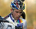 (Click for larger image) Sven Nys (Rabobank) en route to winning round 7