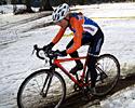 (Click for larger image) Ann Knapp (Kona) comes out to play in the snow