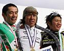 (Click for larger image) Elite men's podium (l-r): Masanori Kosaka, Keiichi Tsujiura, Shingo Shiraishi