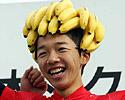 (Click for larger image) Now that's a hat I could eat... Yu Takenouchi (Rits Univ) is the new Japanese junior CX champion