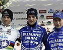 (Click for larger image) The U23 podium (L to R): Zdenek Stybar (2nd), Niels Albert (1st), and Eddy Van Ijzendoorn (3rd)