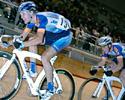 (Click for larger image) Richard England leads Leigh Howard around in the Aces scratch race