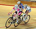 (Click for larger image) Monique Hanley (Quickcycle) leads Apryl Eppinger (VIS) and Michelle King (Nepean)