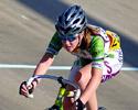(Click for larger image) Brodie Steward  chasing her shadow in the scratch race.