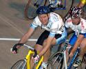 (Click for larger image) Ron Hickson  of Rockhampton in the B grade masters men scratch race.