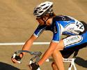 (Click for larger image) Alastair Loutit  of Canberra in the Under 17 men scratch race.