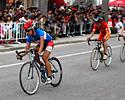 (Click for larger image) A Pocari Sweat rider takes the lead
