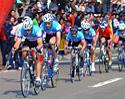 (Click for larger image) City of Perth team leading out the Peloton, Stage 7, Zhuhai City.