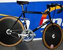 (Click for larger image) Andreas Kappes' bike  - we're not sure that chainring is quite big enough...