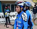 (Click for larger image) The diminuitive Sara Massaglia (Ita) looks psyched up before the start