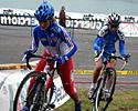 (Click for larger image) Aline Parsy (Fra) & Sara Massaglia (Ita) find the going a bit tough