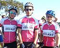 (Click for larger image) Riders from Graham Seers Cyclery  - very pink