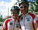 (Click for larger image) Ready to ride: Desley Graham and Michael Toohey (Australian Financial Solutions)