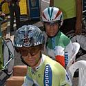 (Click for larger image) Stefano Garzelli (F) and Dario Cioni  are two of Liquigas-Bianchi's star riders when it comes to stage races, the other being Danilo Di Luca.