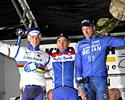 (Click for larger image) The elite men's podium (l-r): Sven Nys, Richard Groenendaal and Gerben De Knegt