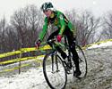(Click for larger image) Maureen Bruno Roy (Independent Fabrication)  takes the snowy turn