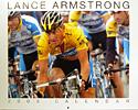 (Click for larger image) Lance Armstrong 2006 calendar  - celebrate Armstrong's seven Tour wins with this yellow jerseyed images.