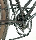 (Click for larger image) The 1938-1939 Intgral sports an oval-shaped chainring for easier pedaling