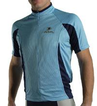 (Click for larger image) Spiuk Dual jersey in striking two-tone blue, with almost full-length zip.