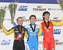 (Click for larger image) Quinn, Bronzini and Li  - Womens Points podium