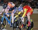 (Click for larger image) Willy Kanis (NED)  evens up the best of three for the Womens Match Sprint Bronze medal over Shuang Guo (CHI)