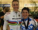 (Click for larger image) World Champ Vera Carrara and World Cup winner Giorgia Bronzini