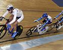 (Click for larger image) Ivan Kobalev leads Taiji Nishitani and Walter Perez the winner of the scratch race
