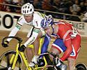 (Click for larger image) The bell lap of a Keirin heat