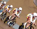 (Click for larger image) Team Germany  on the way to tenth in the pursuit qualifier