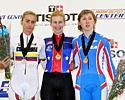 (Click for larger image) Calle Williams, Hammer, Arustamova  - Womens Pursuit Podium