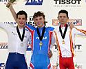 (Click for larger image) Tamouridis, Ignatiev, Llaneras  - Mens Points podium