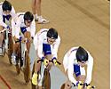 (Click for larger image) Team Russia goes for gold in the team pursuit