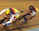 (Click for larger image) The German team in the men's team sprint