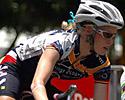 (Click for larger image) Tiffany Cromwell and Courney LeLay Cornering - Open Women's Criterium