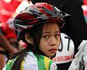 (Click for larger image) Young girl waiting to race 