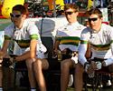 (Click for larger image) The Australian U23s  waiting for the start
