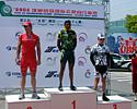 (Click for larger image) Bernard Sulzberger made the podium along with Rob McLachlan and winner Nolan Hoffman