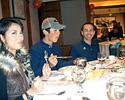 (Click for larger image) Christmas Eve dinner in the Metropole (R-L: Joe Papp, Derek Wong, girlfriend Colleen)