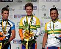 (Click for larger image) The open champs podium Wes Sulzberger, William Walker and Russell Van Hout