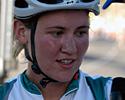 (Click for larger image) Alexis Rhodes looks satisfied with her first win since last July's accident
