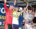 (Click for larger image) The men's podium (l-r): Greg Henderson, Richard England and Baden Cooke