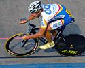(Click for larger image) That's gold: Jeremy Hogg wins the Under 19 men's 1 lap standing time trial