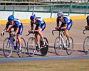 (Click for larger image) The Uni men riding to gold in the team pursuit